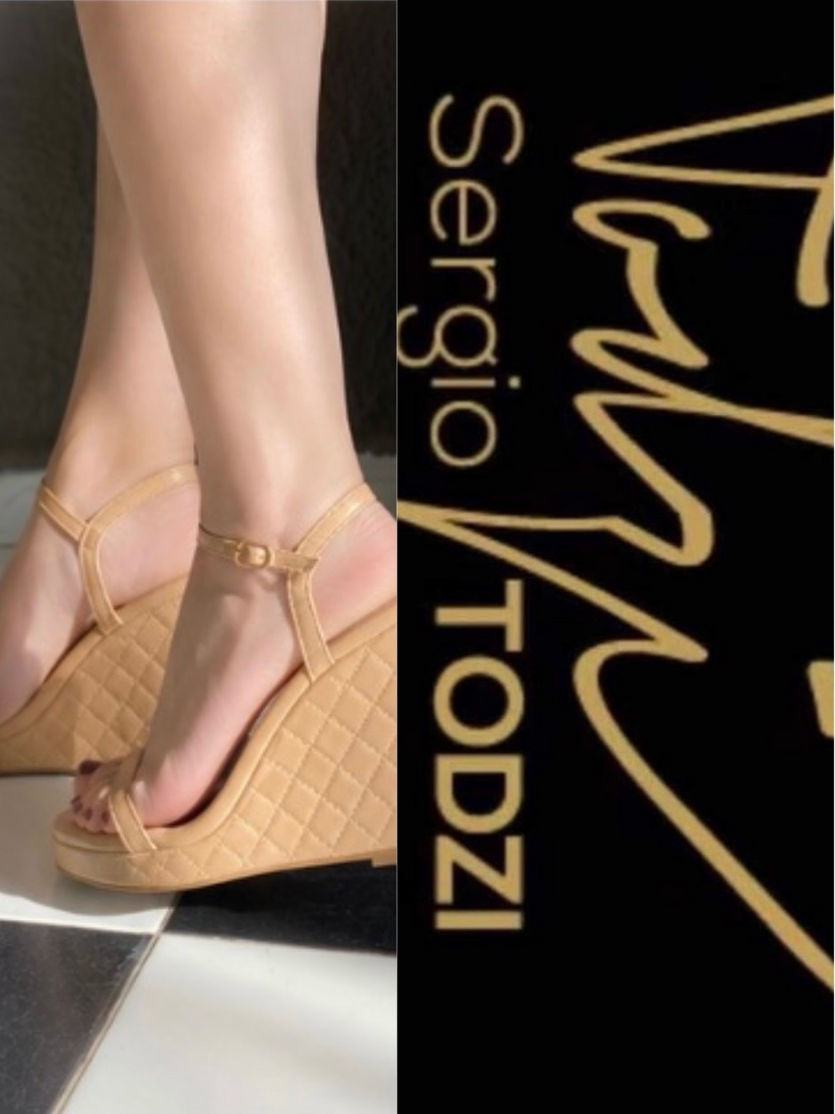 Talon beige de la marque Sergio Todzi de pointure (38/39)