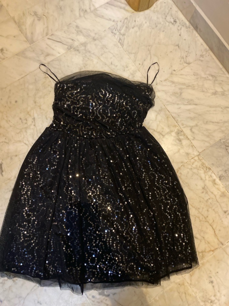 Robe noir paillette taille s 