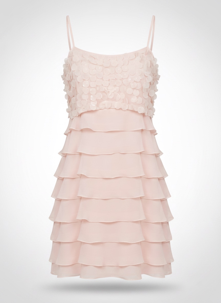 Robe rose poudré