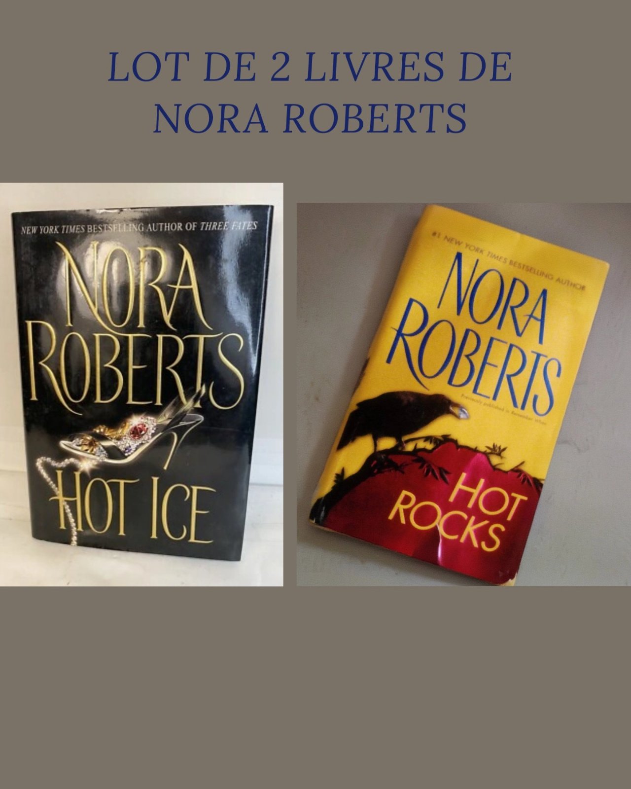 Lot de 2 livres/ romans de Nora Roberts