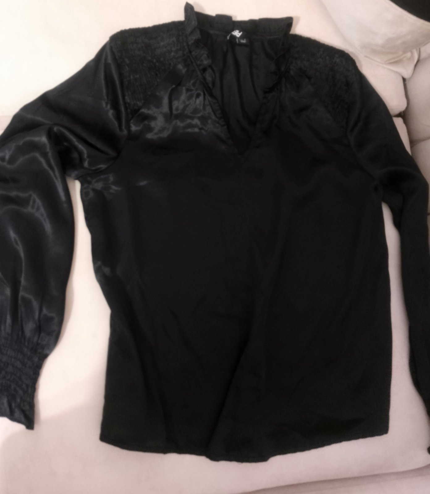 Chemise noire satinée 🖤🖤