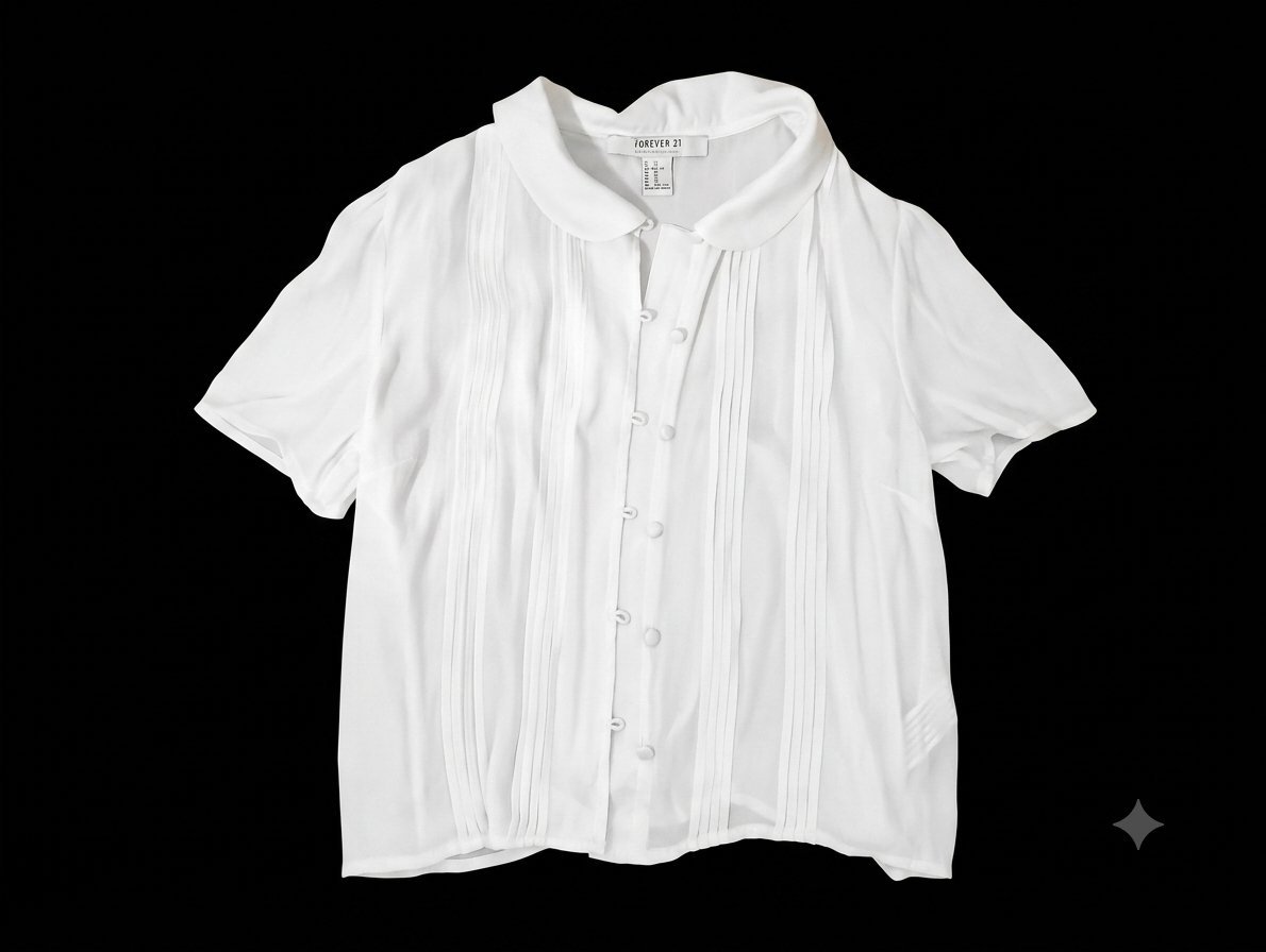 Chemise blanche Forever 21 ☁️🦢🤍