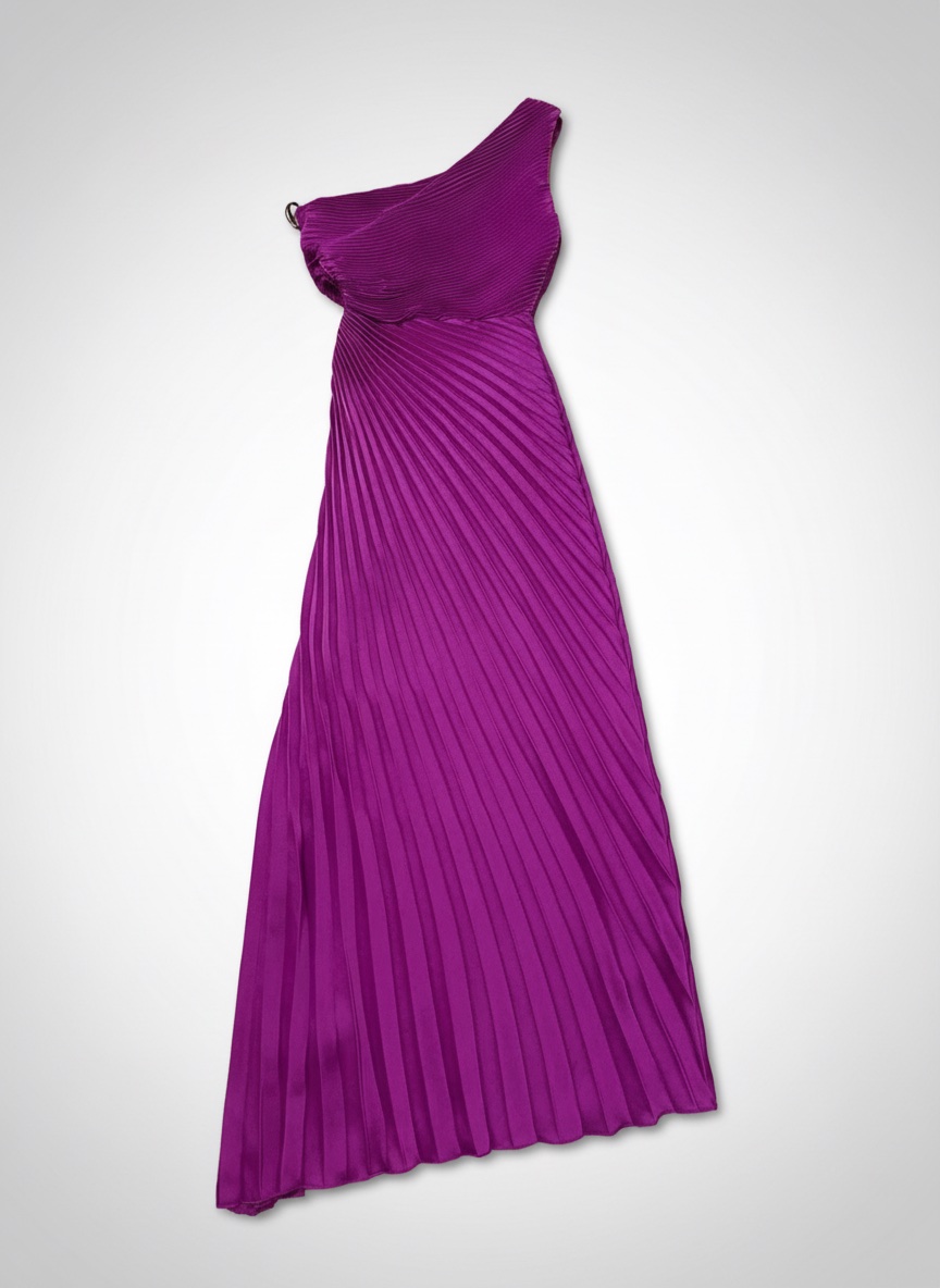 ✨ Robe de soirée plissée mauve ✨
