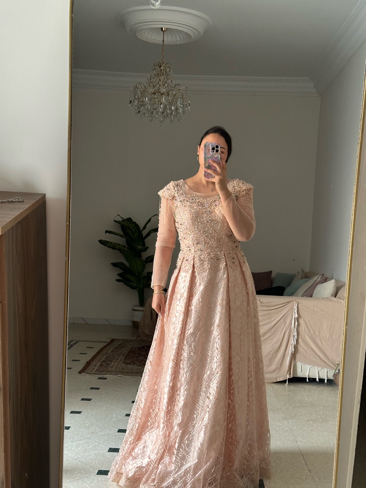 Robe soirée avec doublure
