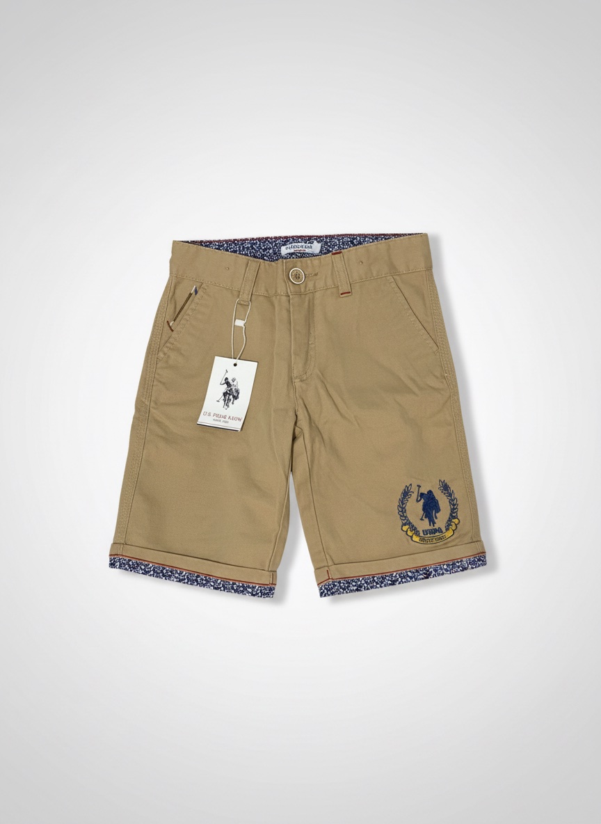 Kids' short U.S. Polo Assn., ave étiquette officielle