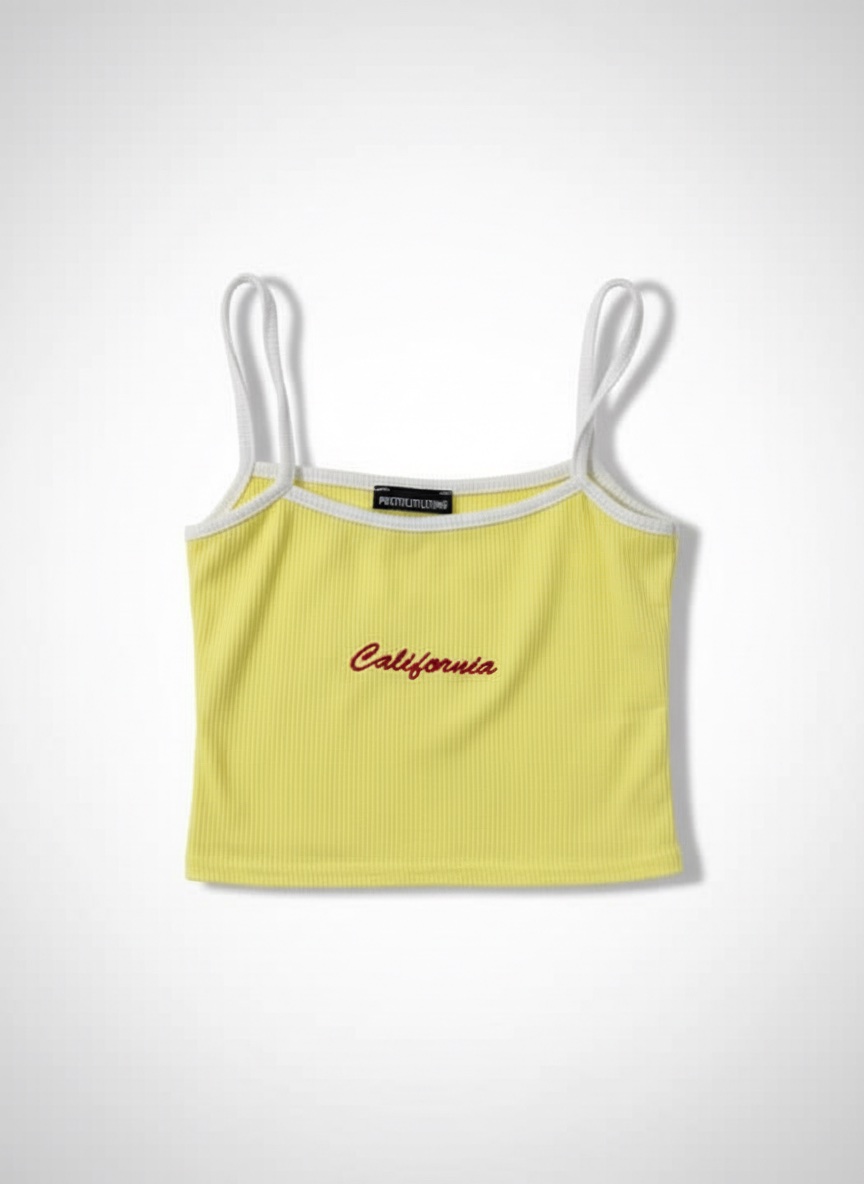 Crop top butter yellow 🧈