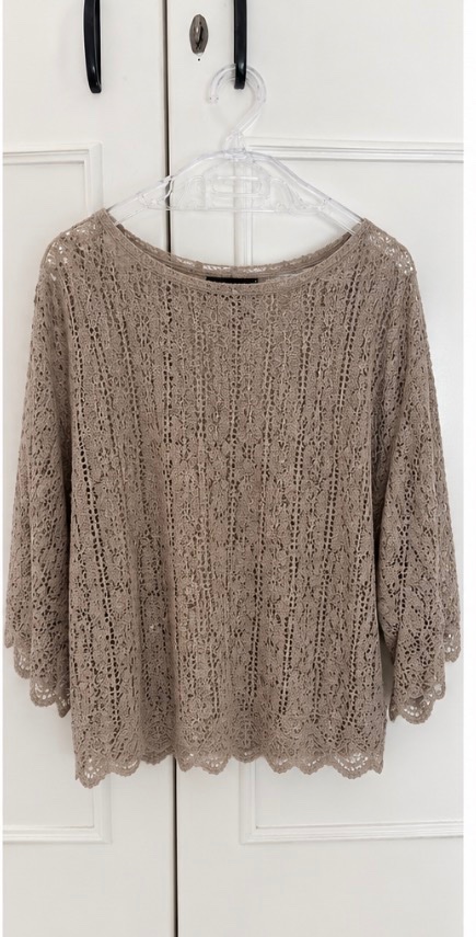 Haut zara crochet dorée