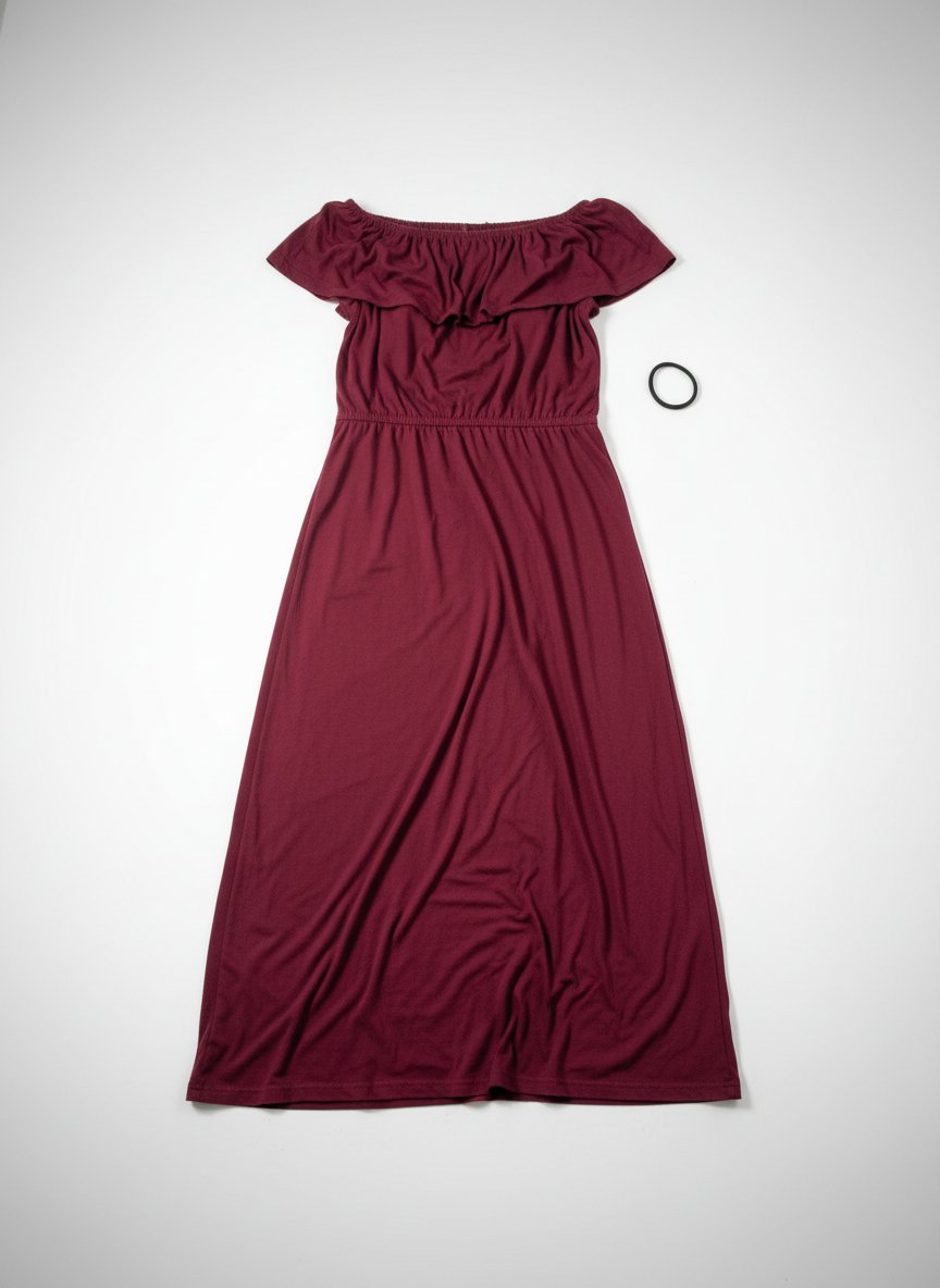 Robe bustier rouge bordeaux 