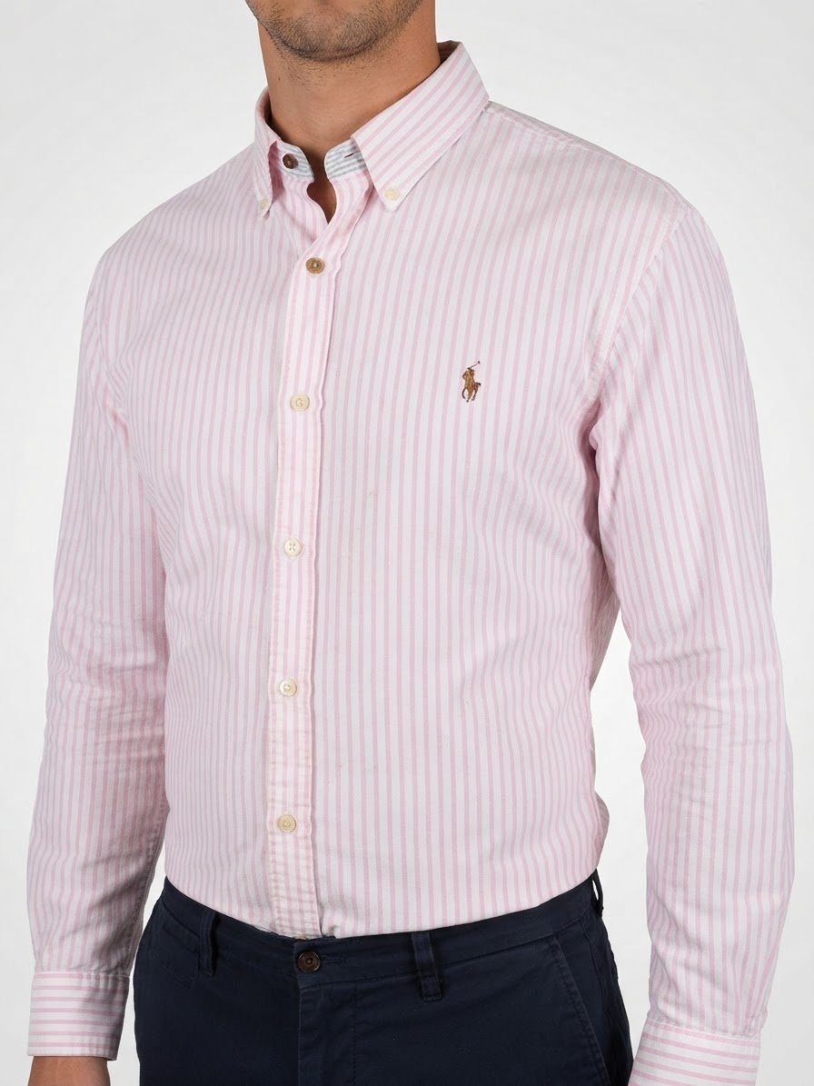 Chemise rose à rayures RALPH LAUREN