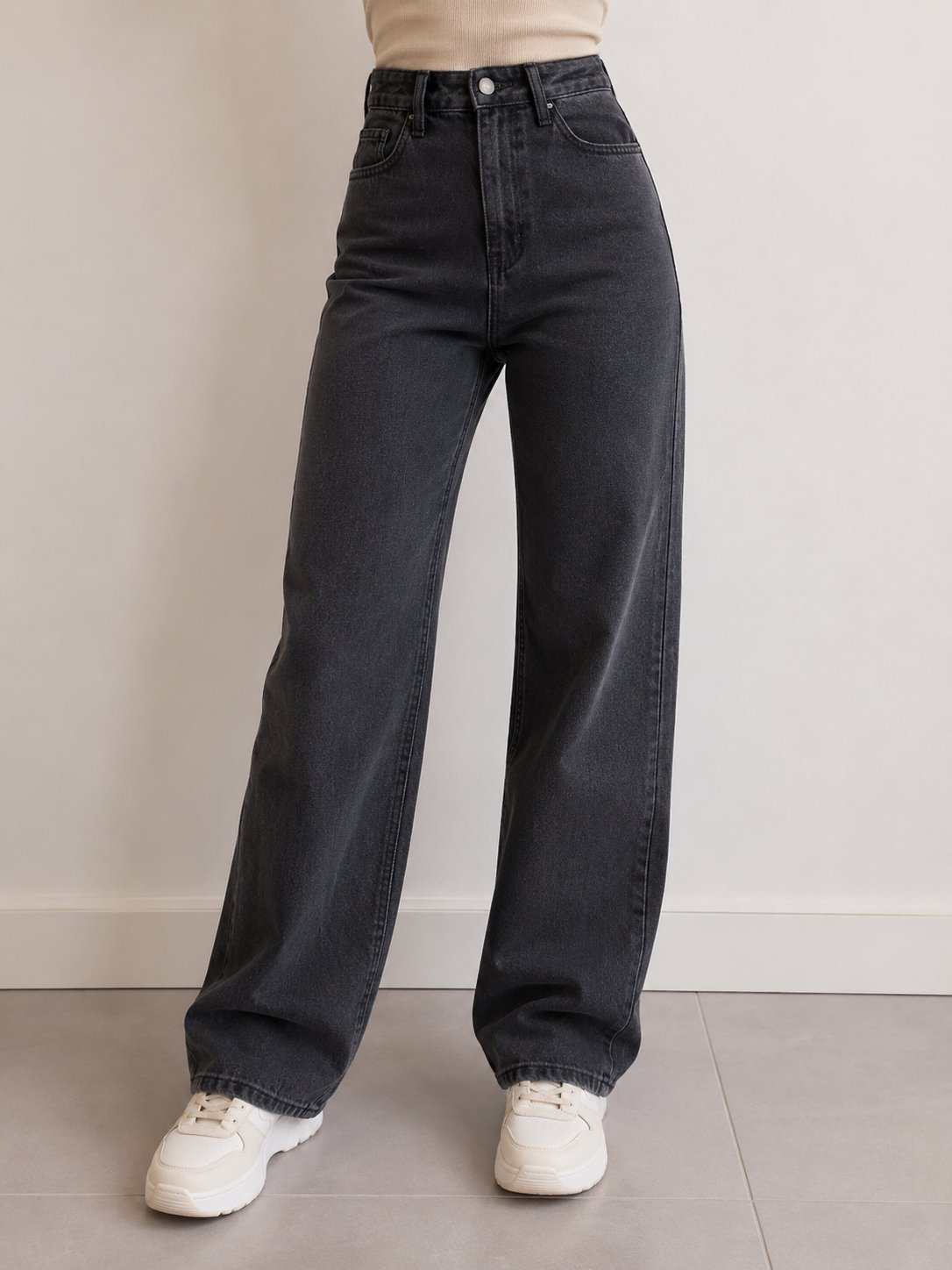 Pantalon djean gris 34-36