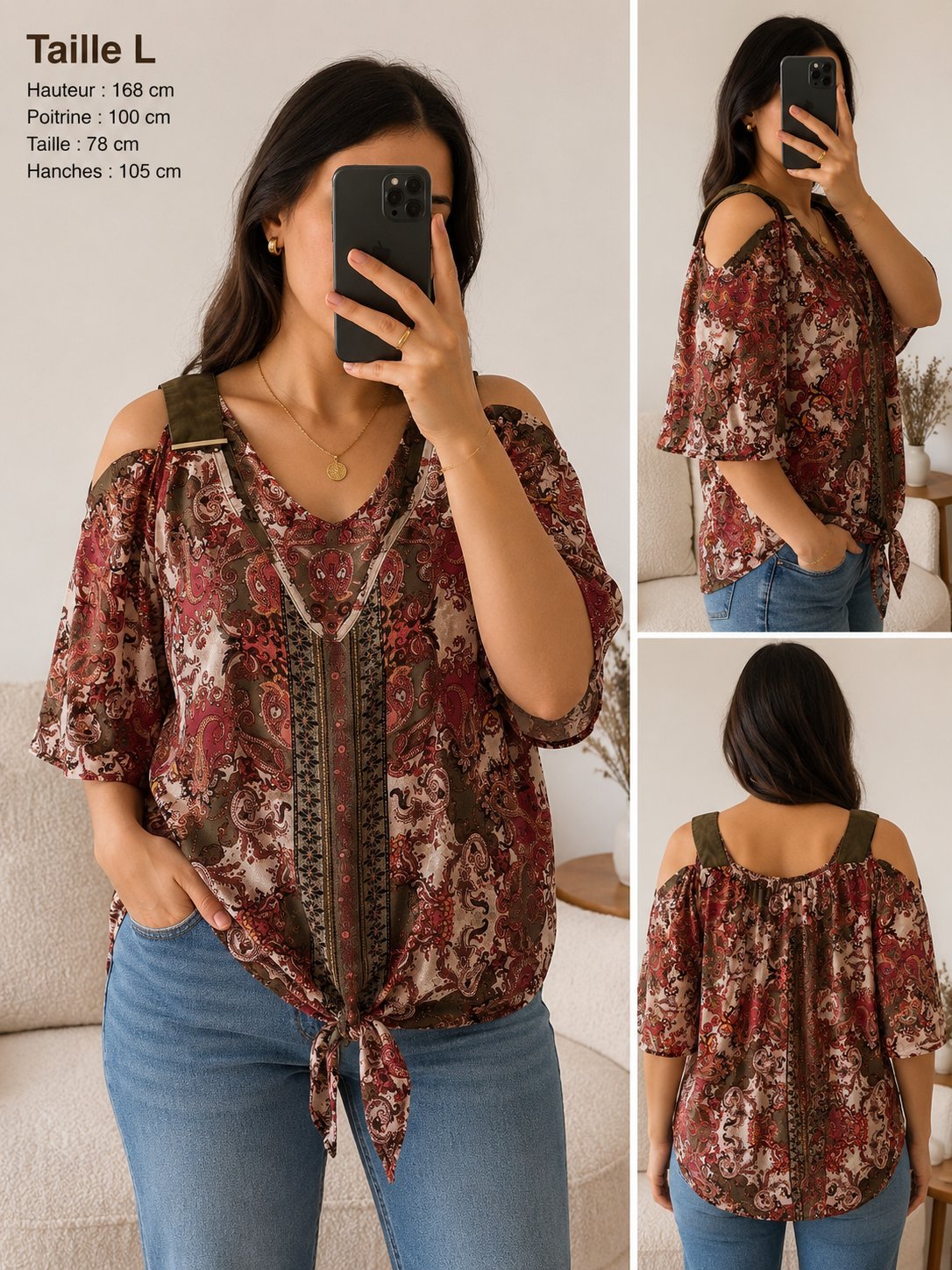 Haut taille large 