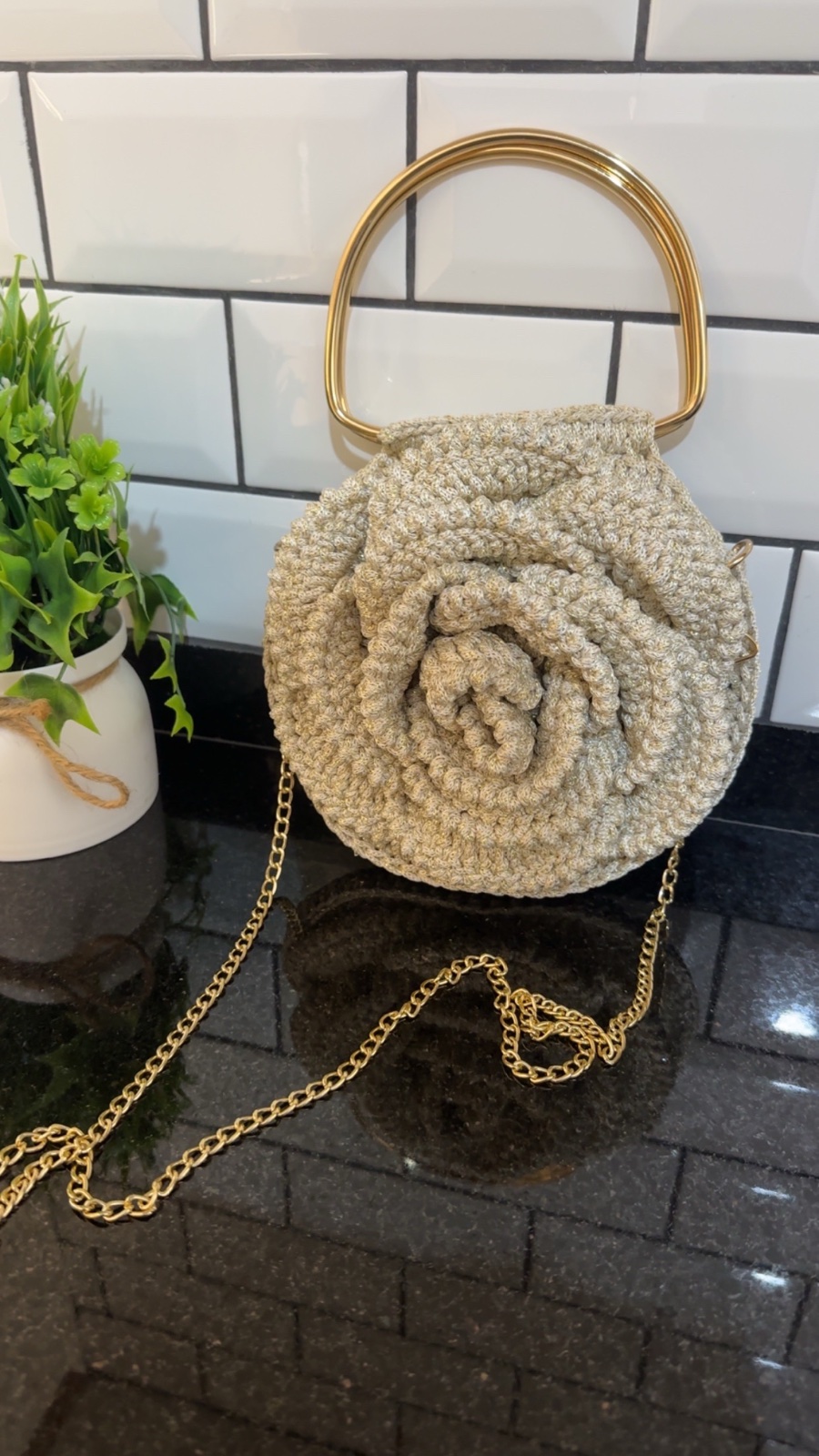 Sac soire en crochet