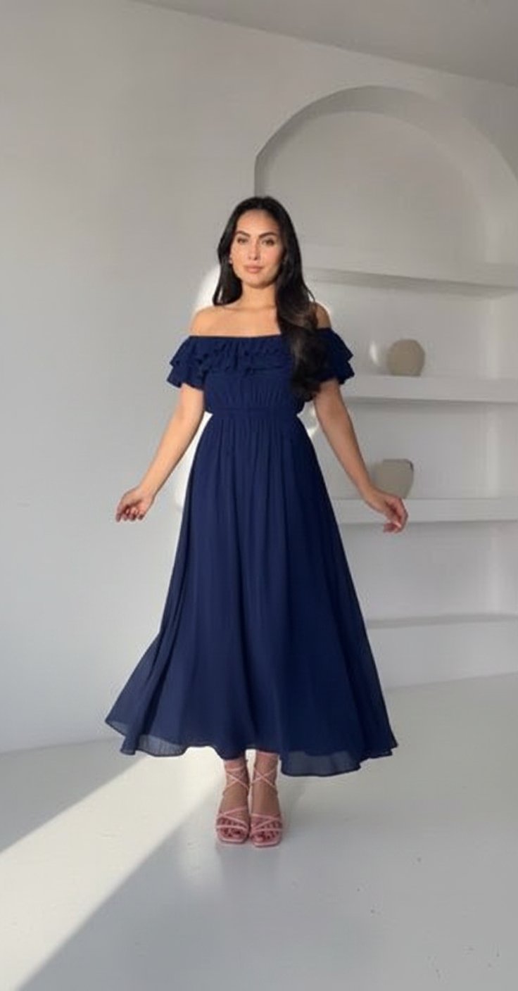Robe épaules dénudées 
