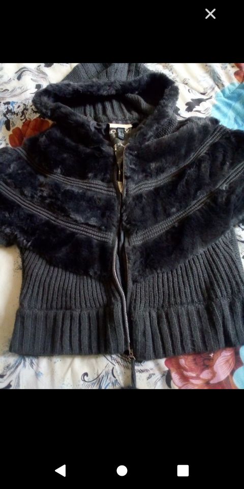 gilet laine/fourrure 
