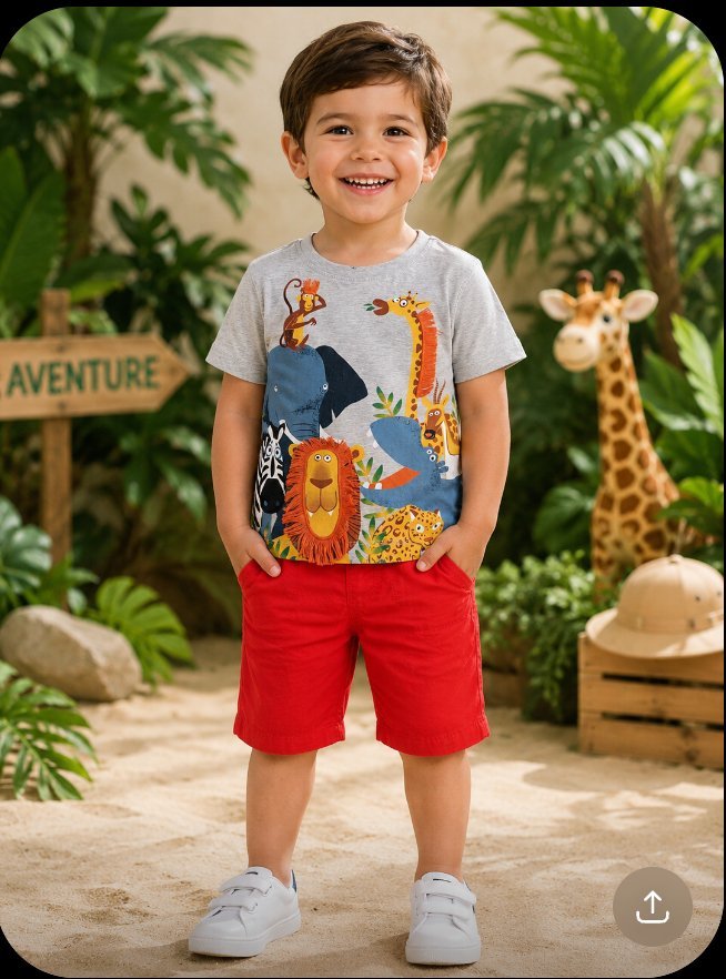 Tenue garçon jungle