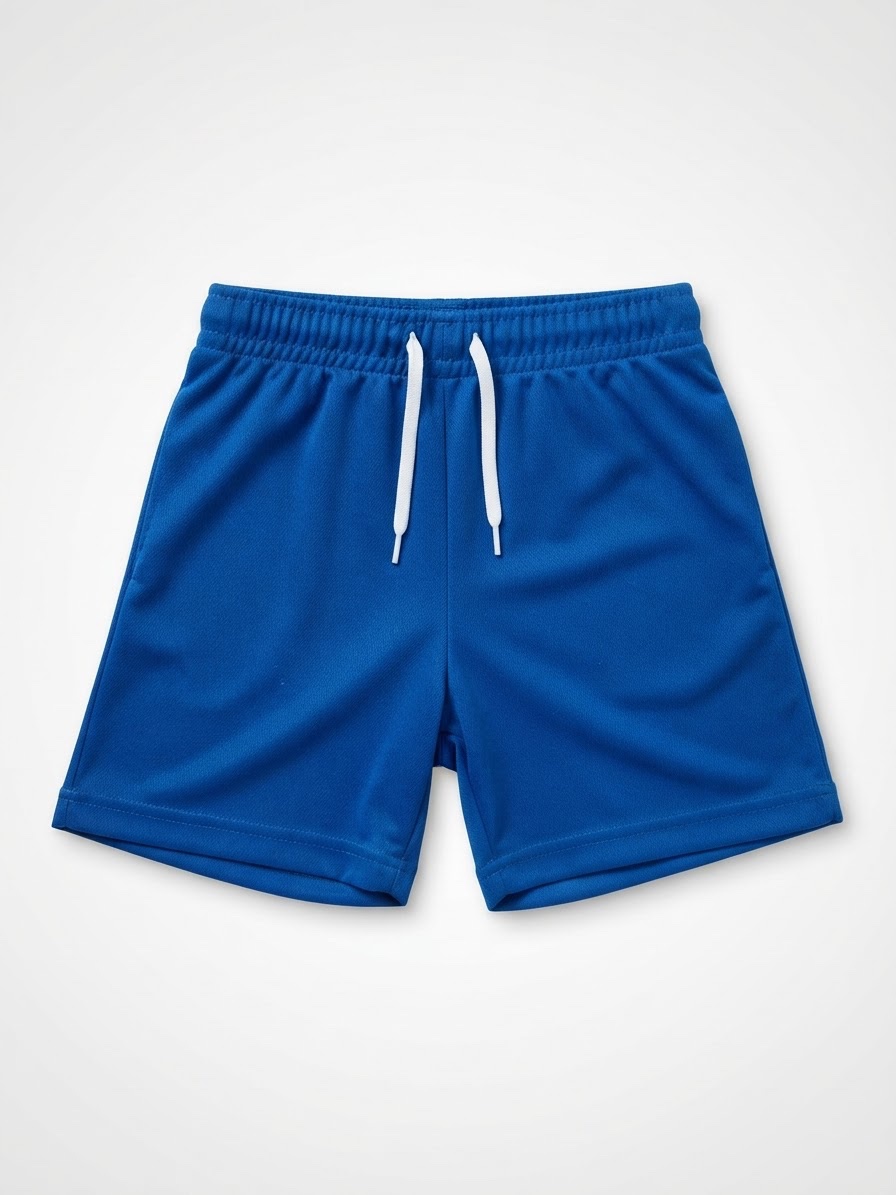 Short enfant bleu
