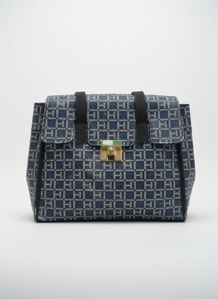 Sac a main tommy halifiger bleu 