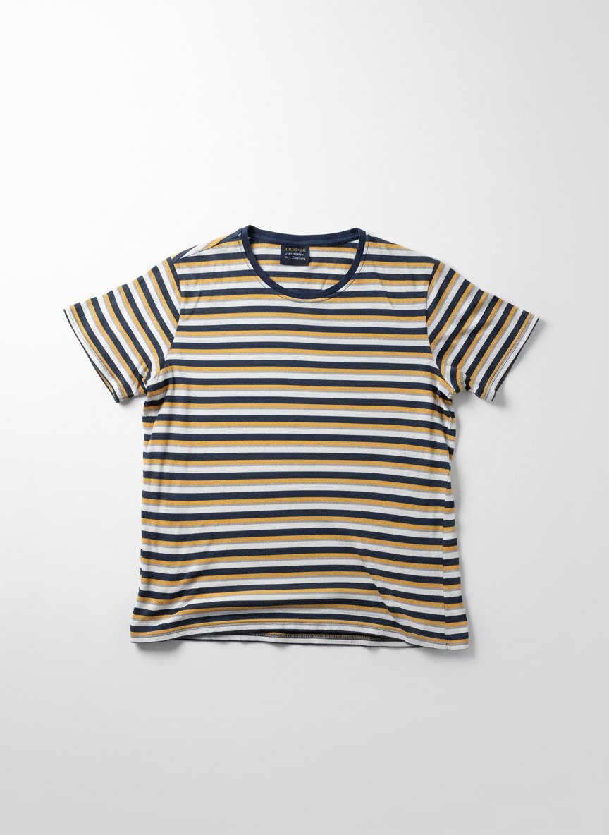 T-shirt blanc et jaune