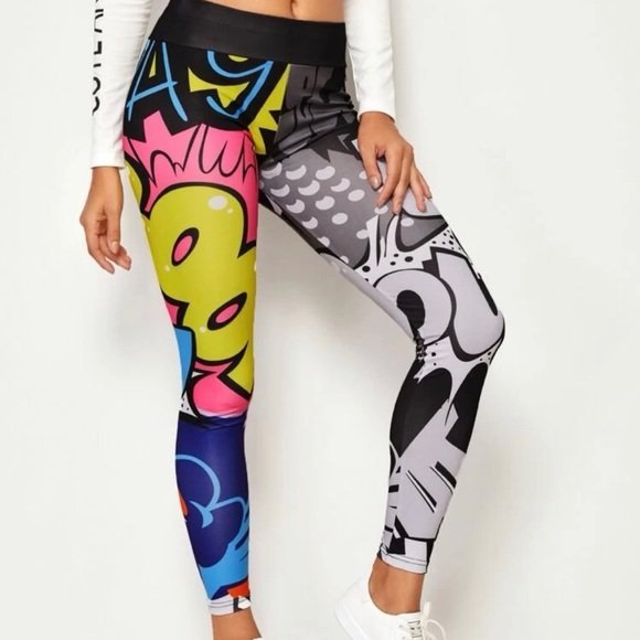 Legging multicolores état neuf