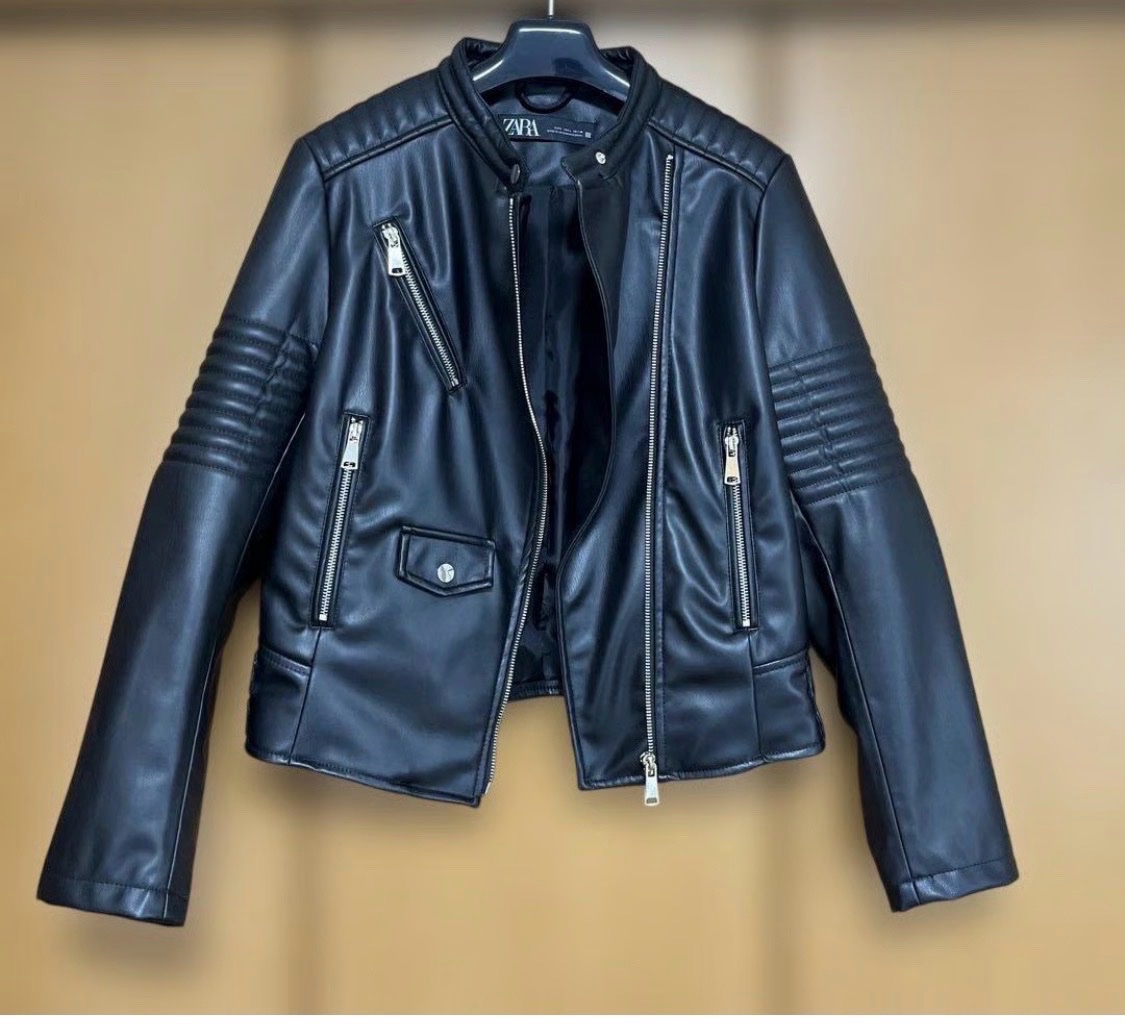 Veste en cuir ZARA 