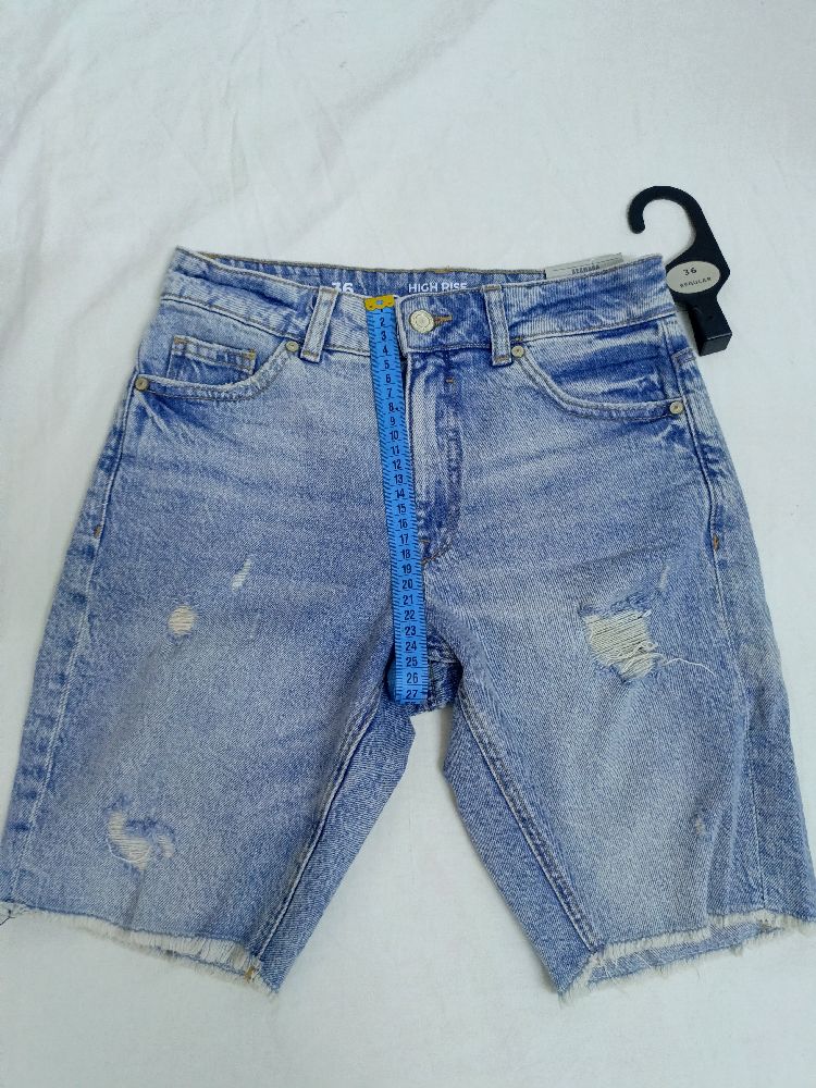 Bermuda shorts, neuf, taille haute, 36/S
