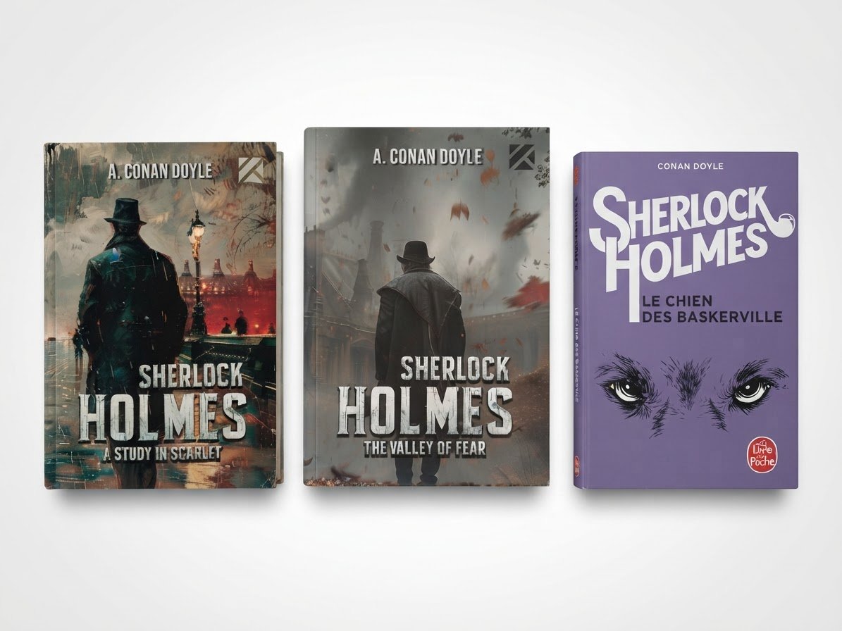 3 Livres Sherlock Holmes