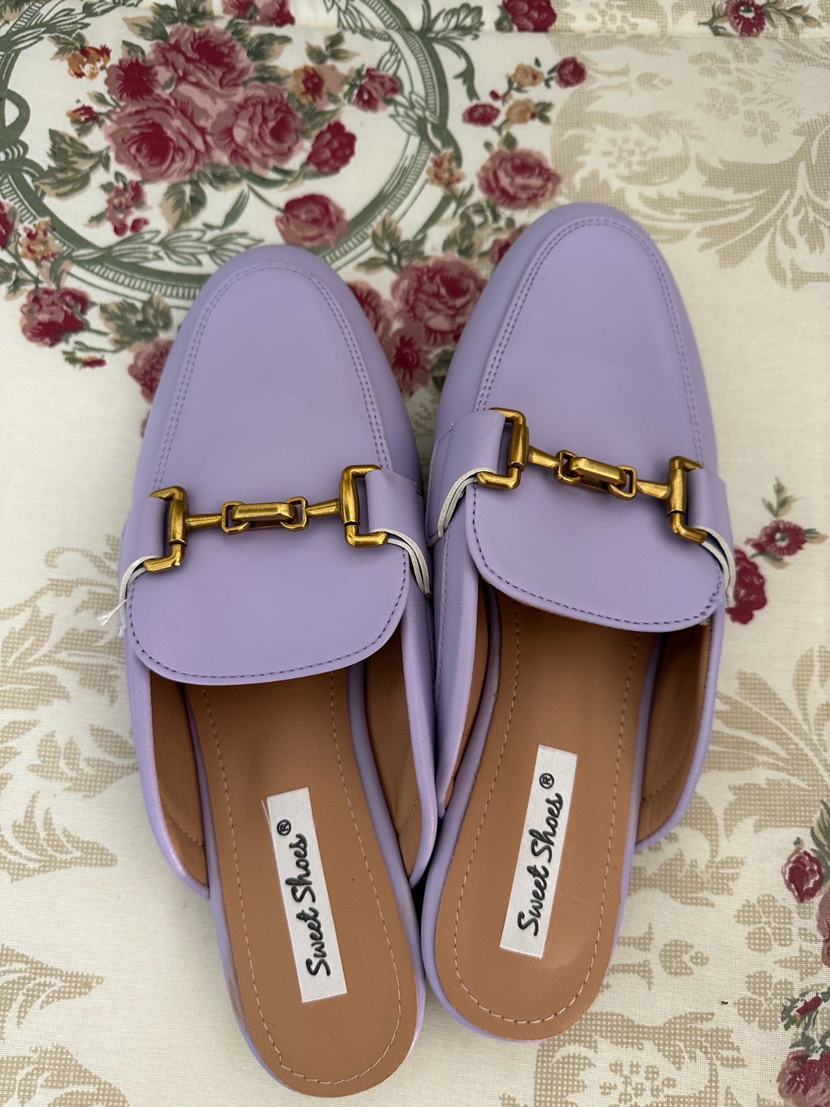 Mule femme violette