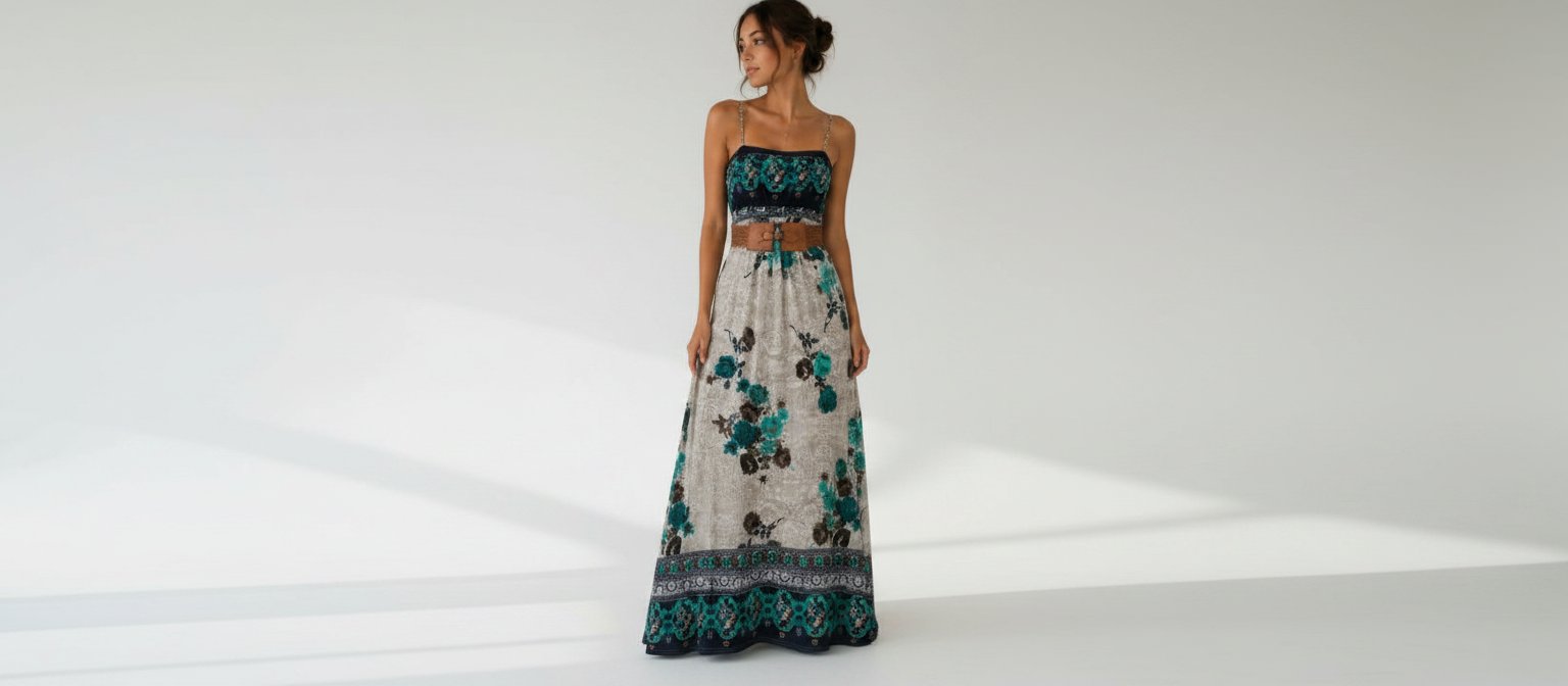 Robe d'été longue très fluide