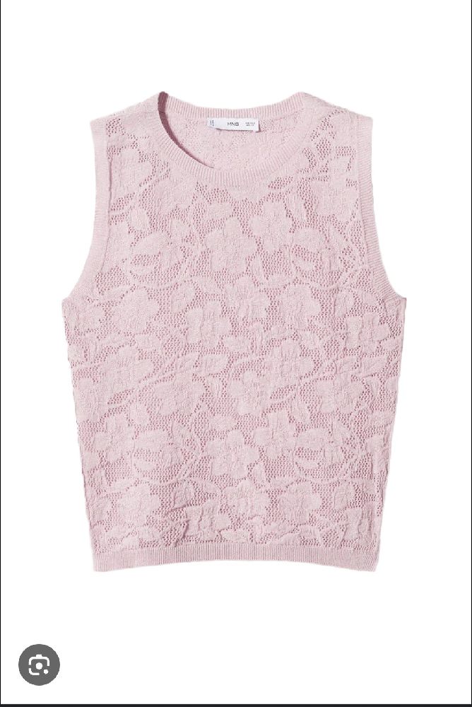 Top mango en maille 