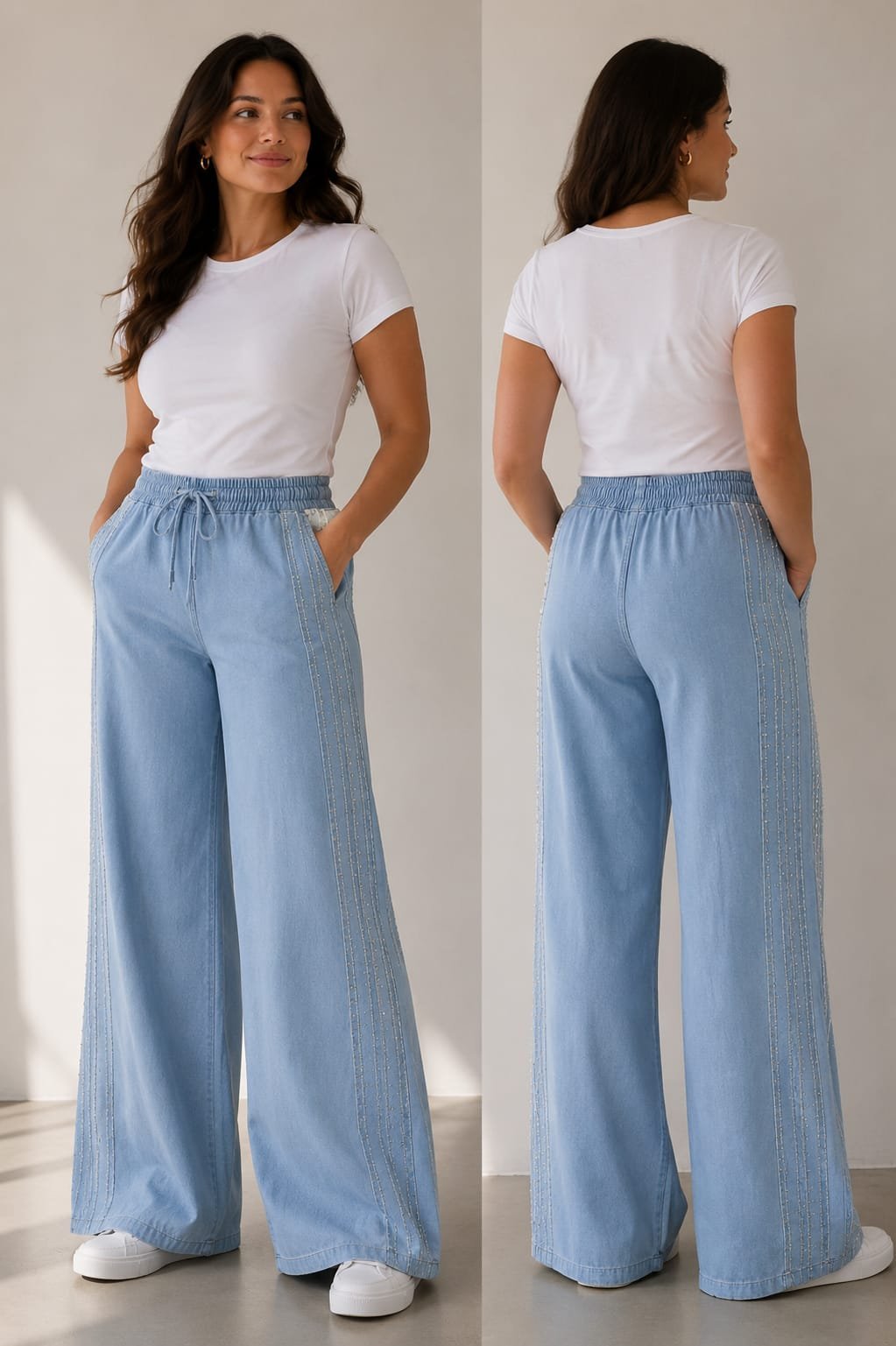 Pantalon jean en 100% coton 
