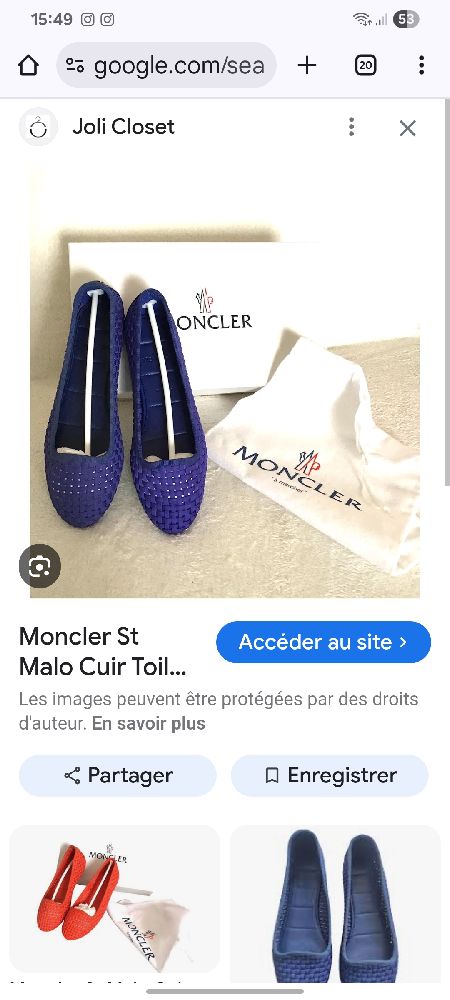 Ballerine moncler neuve