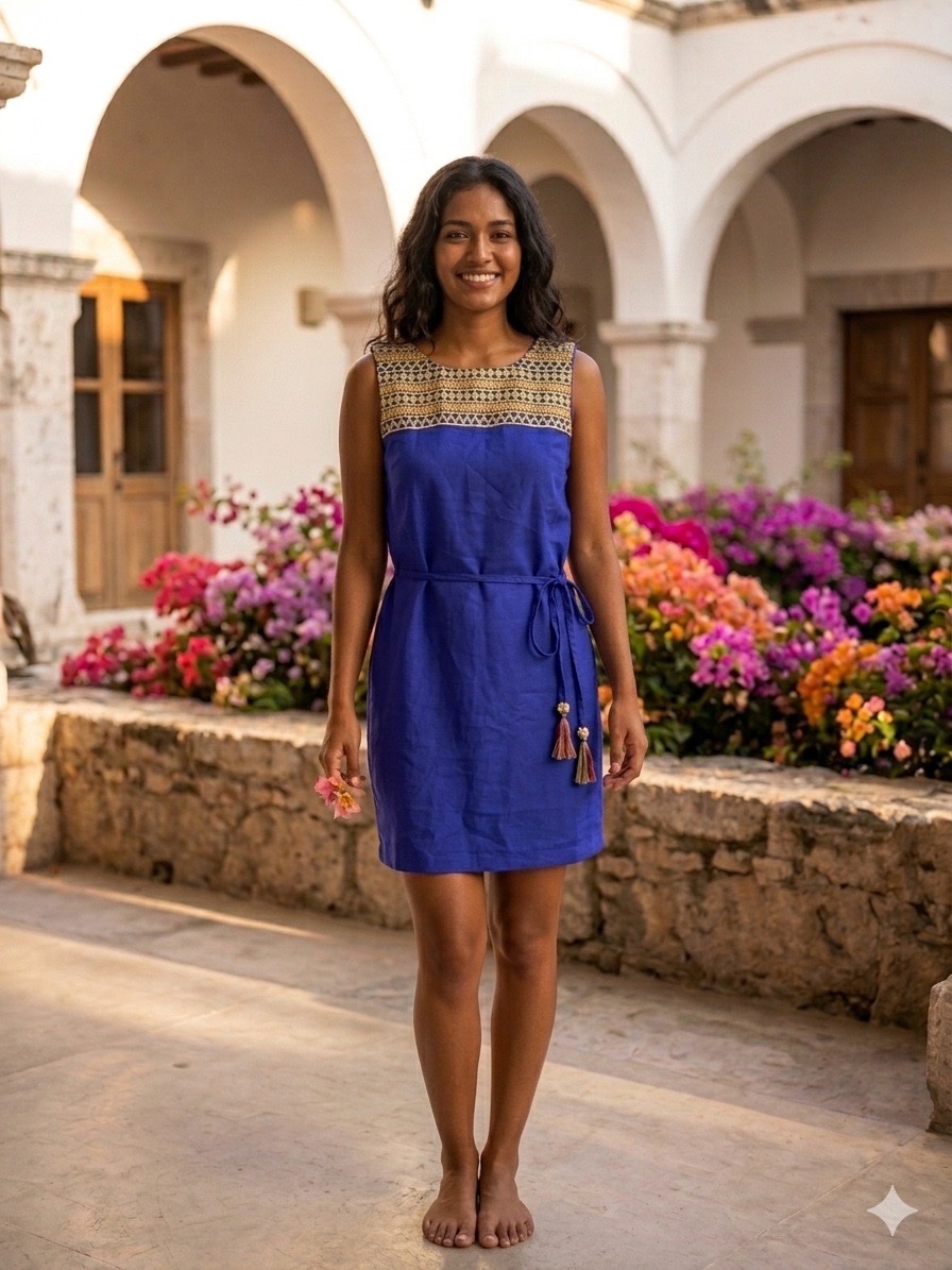 Robe bleue