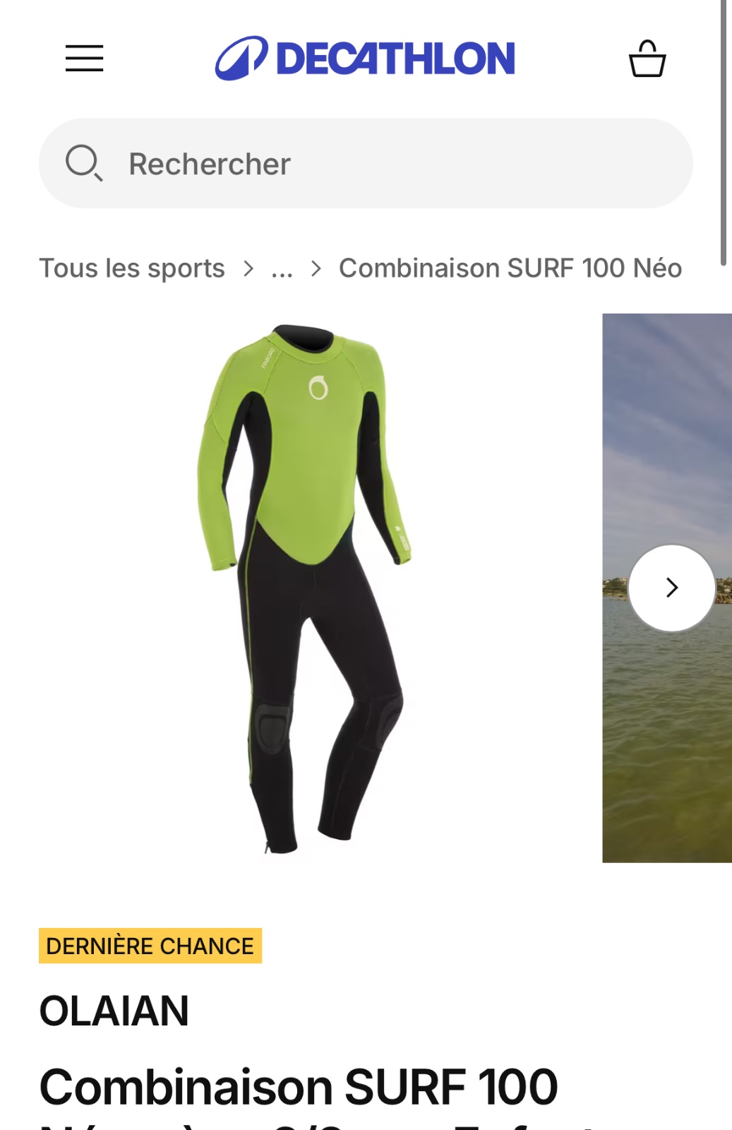 Combinaison de plongee taille s 2 mm 