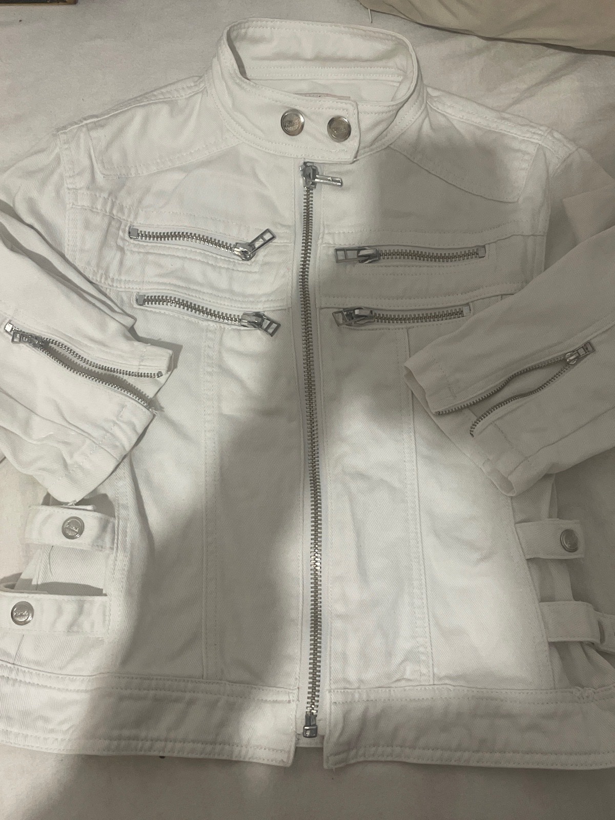 Veste taille s en blanc 