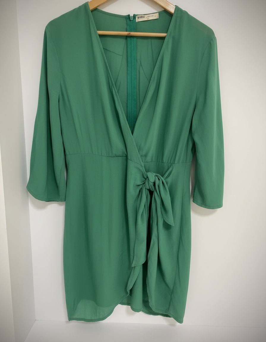 Robe portefeuille croisee