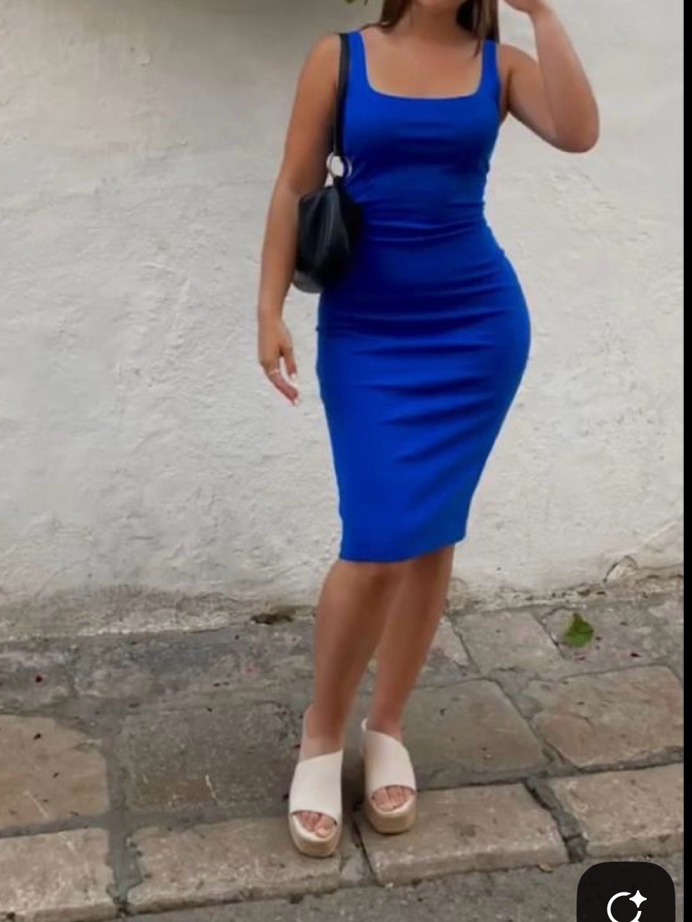 Robe zara bleu