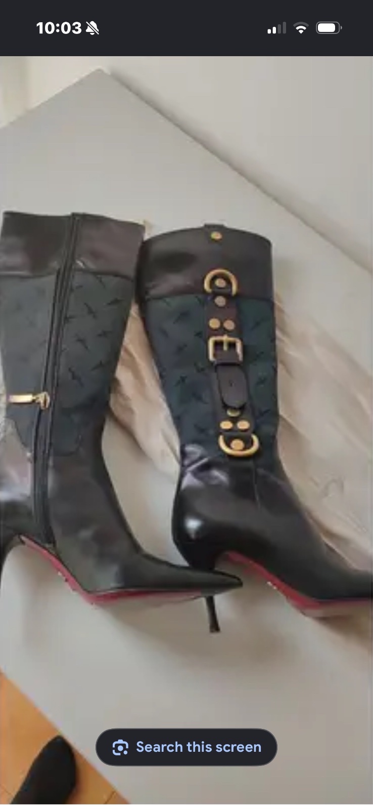 Black Cesare Paciotti leather boots 