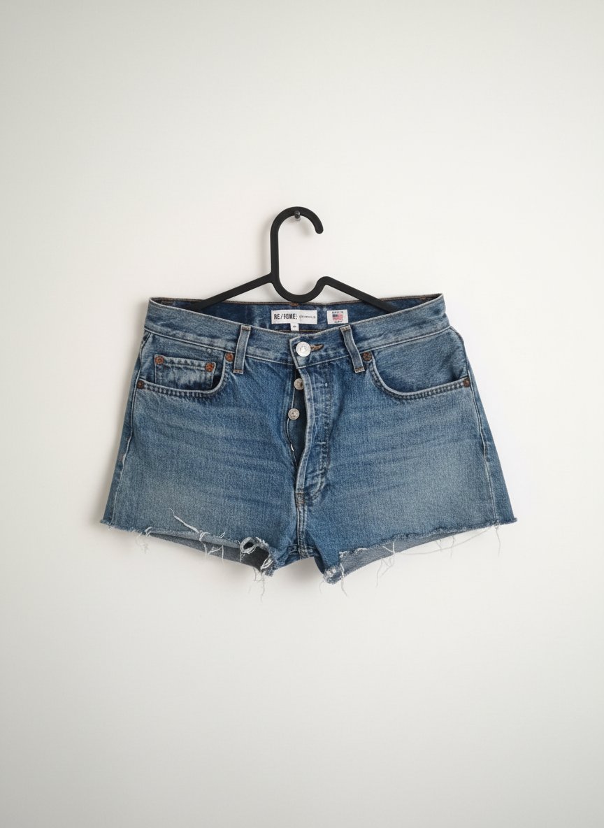 Short jean bleu 
