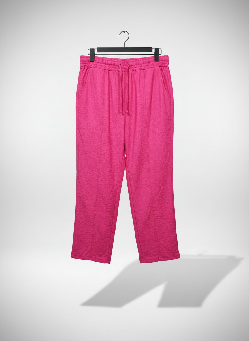 Pantalon lin rose 