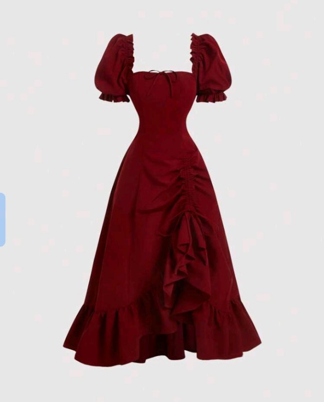 Robe élégante en burgundy 