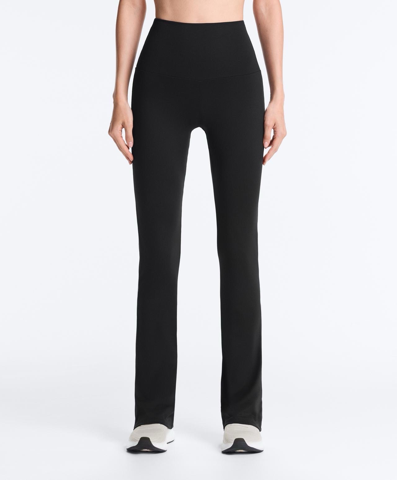 High-rise flare trousers