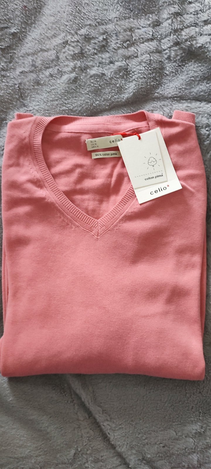 Pull Celio en col V 100% coton 