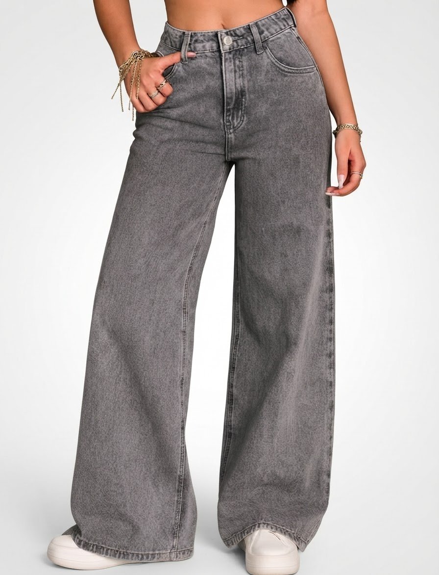 Pantalon jean wide leg porté 2 fois seulement importation Turquie 