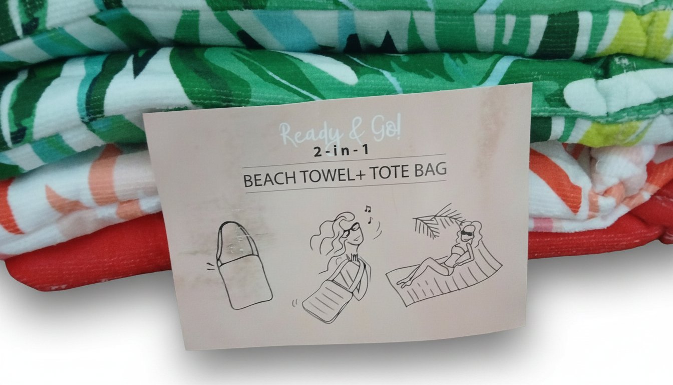 Beach Towel and Tote Bag