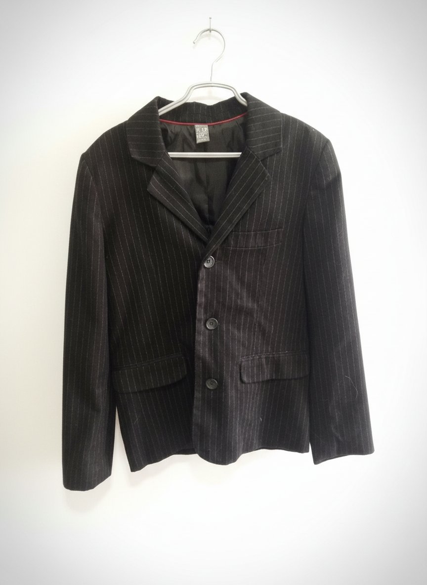Blazer noir rayé