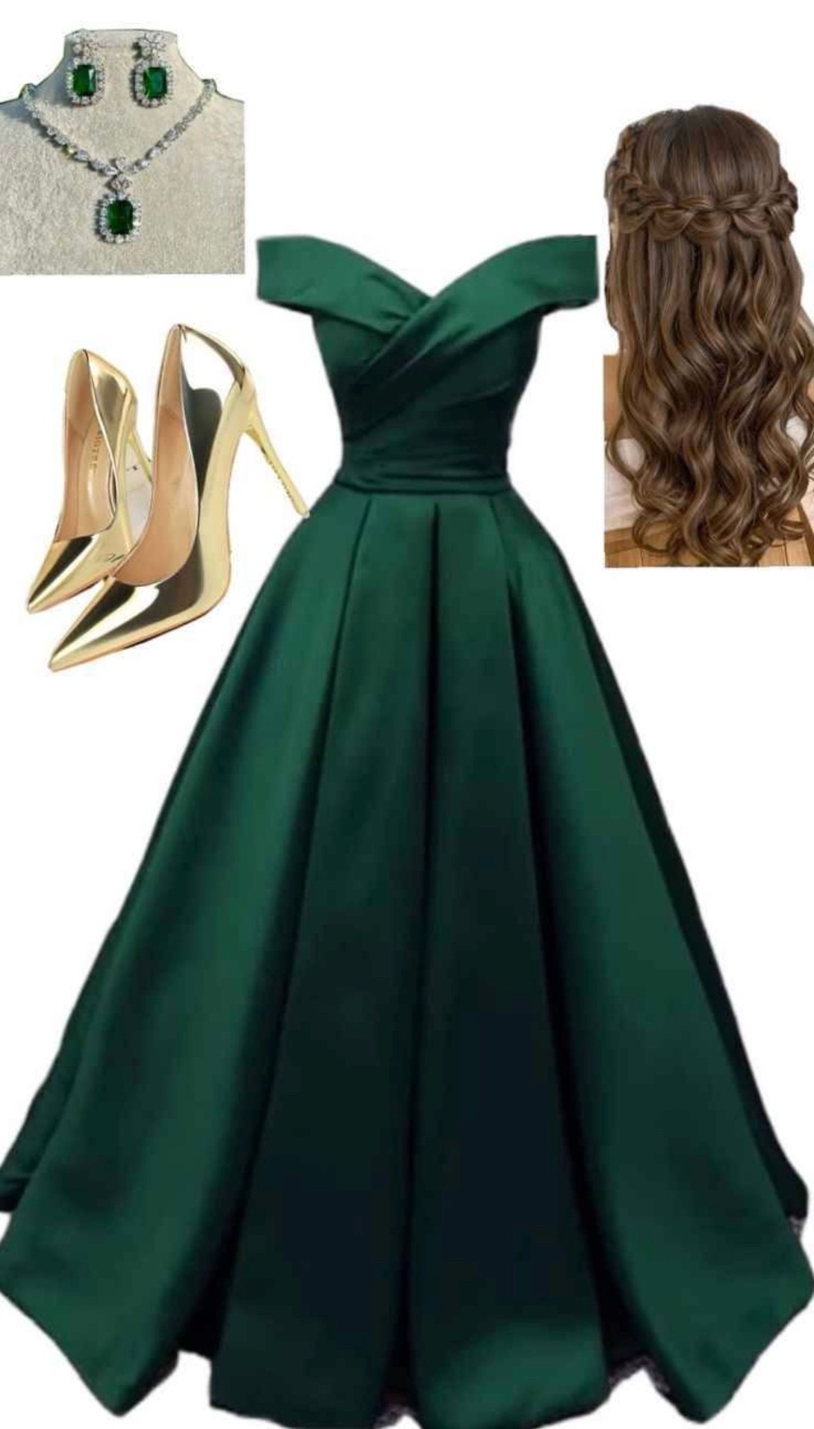 Robe vert neuve taille s