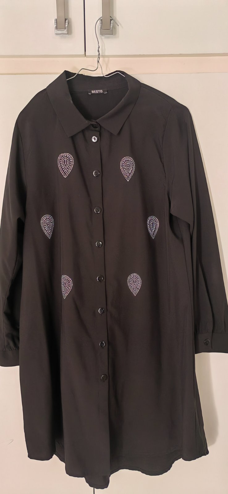 Chemise noire longue