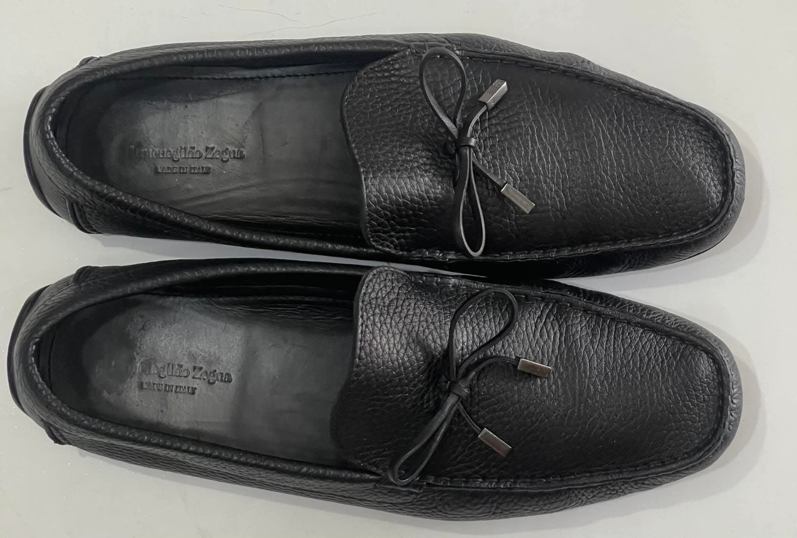 Mocassins noirs Zegna pour homme