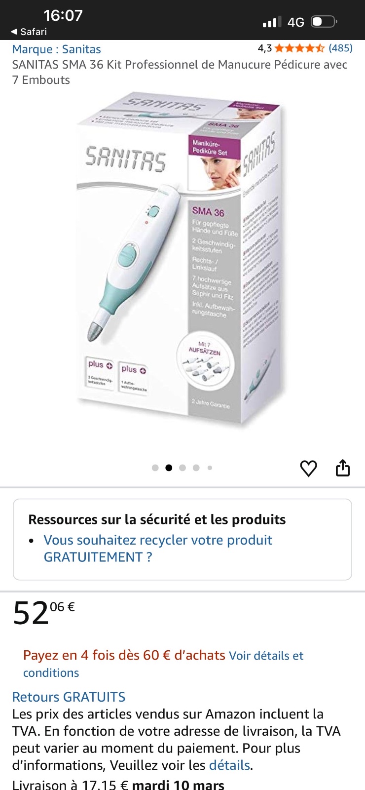Kit professionnel de manucure et pédicure