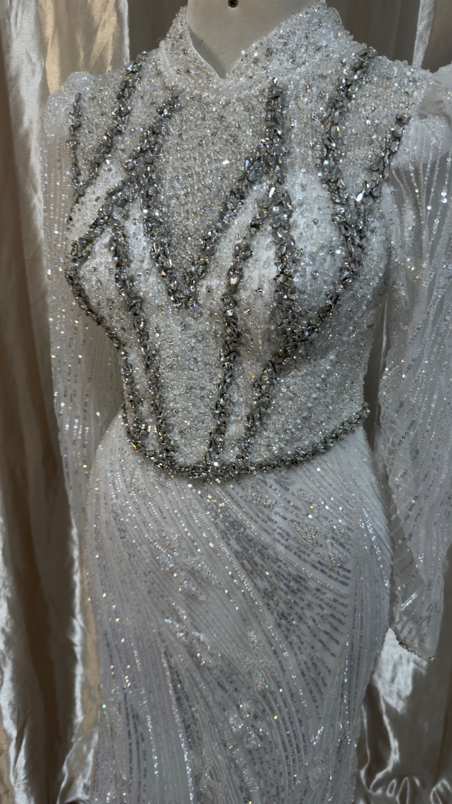 Robe mariage sirene blanc 